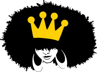 afro-girl-black-queen-with-crown-free-svg-file-SvgHeart.Com